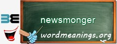 WordMeaning blackboard for newsmonger